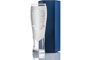 50th Birthday Gifts for Men and Women - Funny Beer Glass