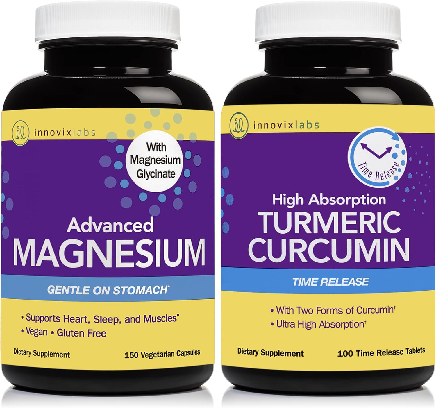 Magnesium & Curcumin Bundle InnovixLabs Advanced Magnesium