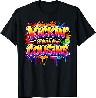 Kickin It with My Cousins Family Reunion 2026 Colorful Art T-Shirt