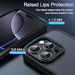 JETech Matte Case for iPhone 16 Pro 6.3-Inch, Shockproof Military Grade Drop Protection, Frosted Translucent Back Phone Cover, Anti-Fingerprint (Black)