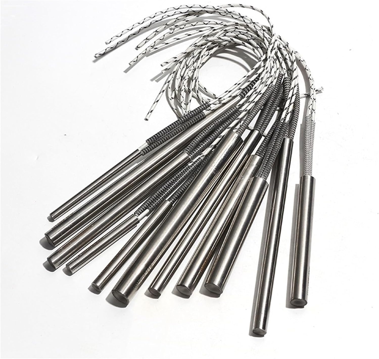 5pcs Mold Threaded Single Head Heating Tube 220V 6mm 8mm 10mm 316SUS Cartridge Heater Resistance for Packaging Industry 5pcs(220V 600W 10x150mm)