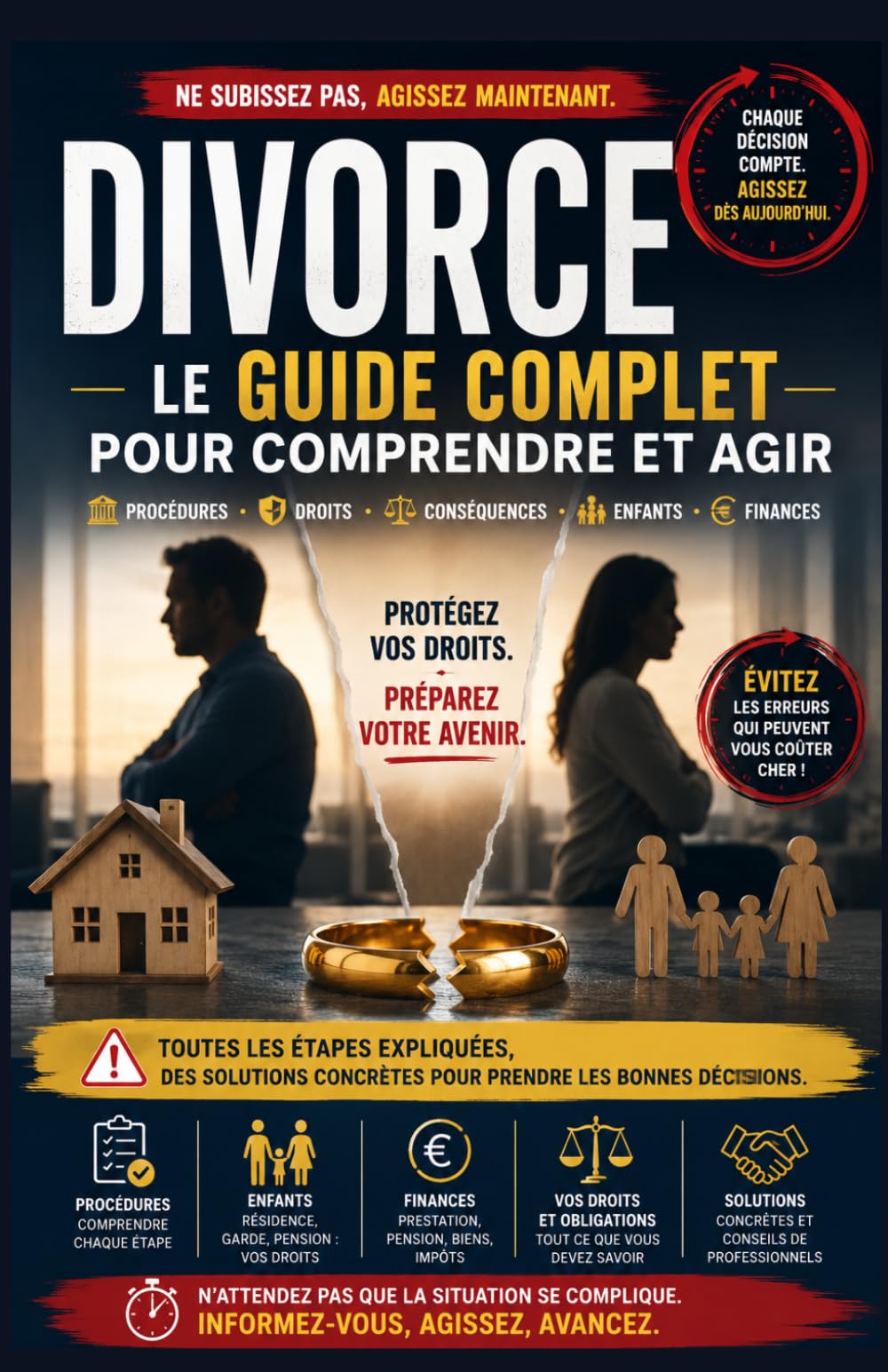Divorce : Le Guide Complet pour Comprendre et Agir: Procédures, droits, enfants, finances, pension alimentaire, partage des biens et démarches expliquées simplement