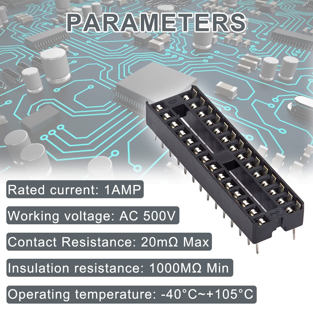 Amazon.co.jp: DAOKAI DIP ICソケットアダプタ2.54mmピッチ電子電気