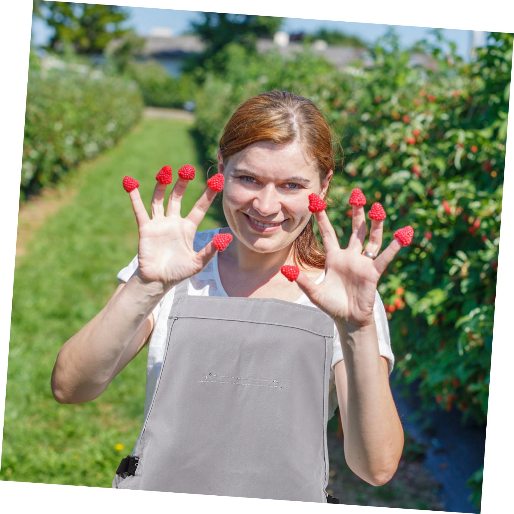 Delantal para Recoger Frutas y Verduras con Bolsillos, Oxford | Cinta Ajustable, Bolsa para Herramientas Pequeñas, Uso en Jardín y Granja