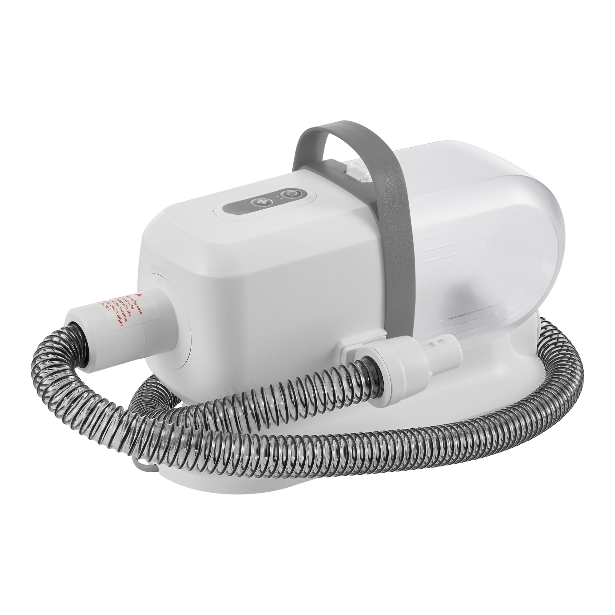 in.tec Maquinilla Eléctrica con Aspiradora de Pelo Amesbury 5 en 1 para Perros y Gatos Cepillo Aspirador Eléctrica para Mascotas Plástico Metal 22,5 x 33 x 13,8 cm - Blanco/Gris
