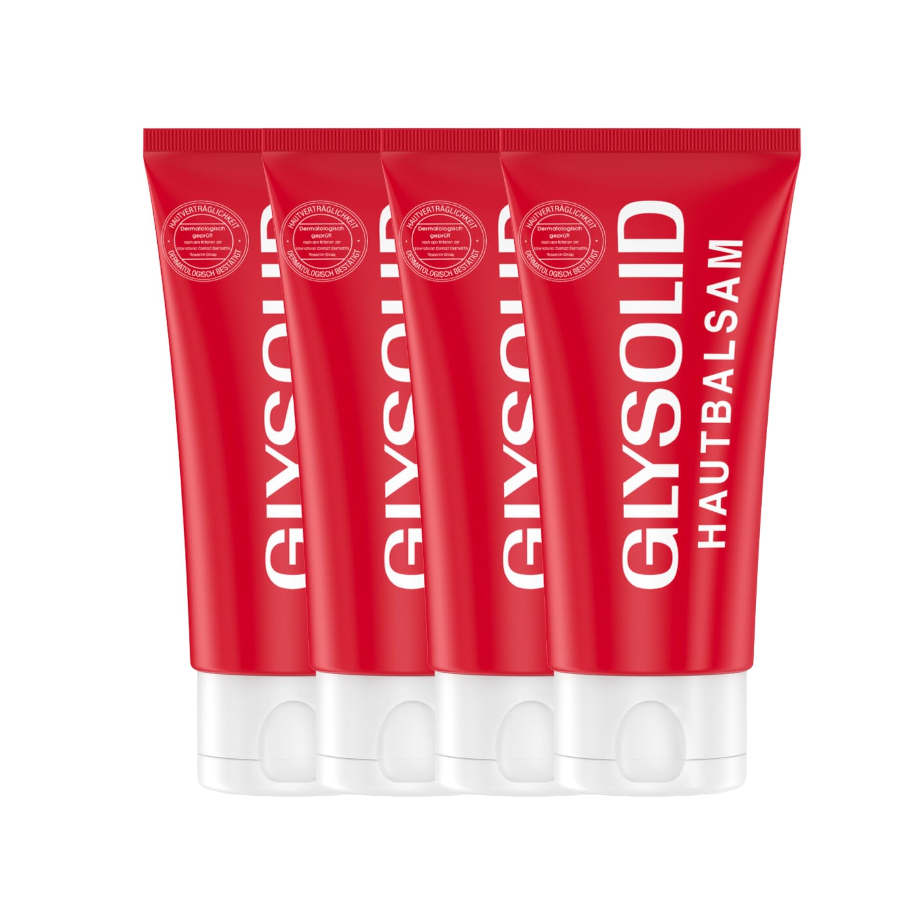 Glysolid Hautbalsam 75 ml – Konzentrierte Intensivpflege, parfumfrei, 4er Pack