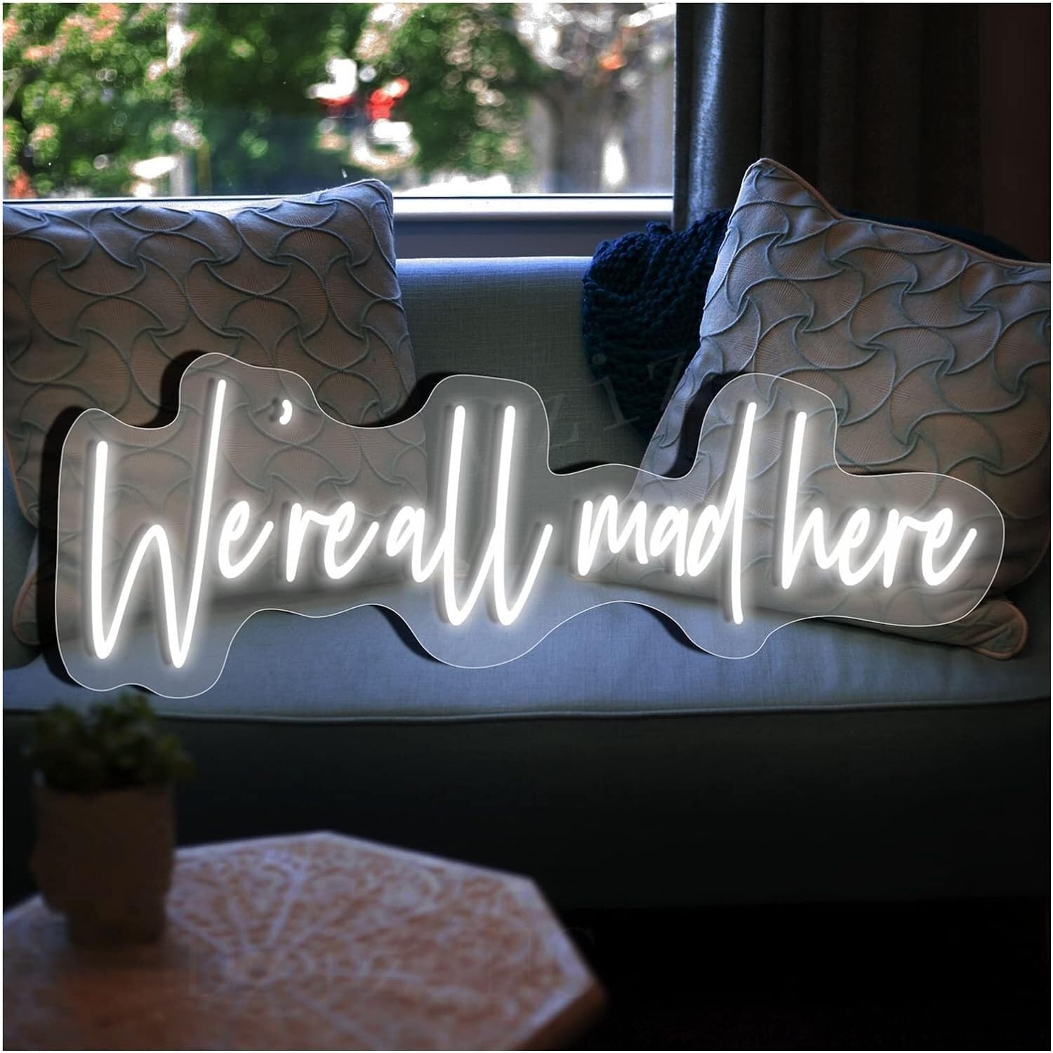 WaiDXn LED Neon Sign Handmade Sign Light For Bar Decoration Home Room Shop Wall Decoration (colour:cool White, Size: 72x24cm (28x9.4in))