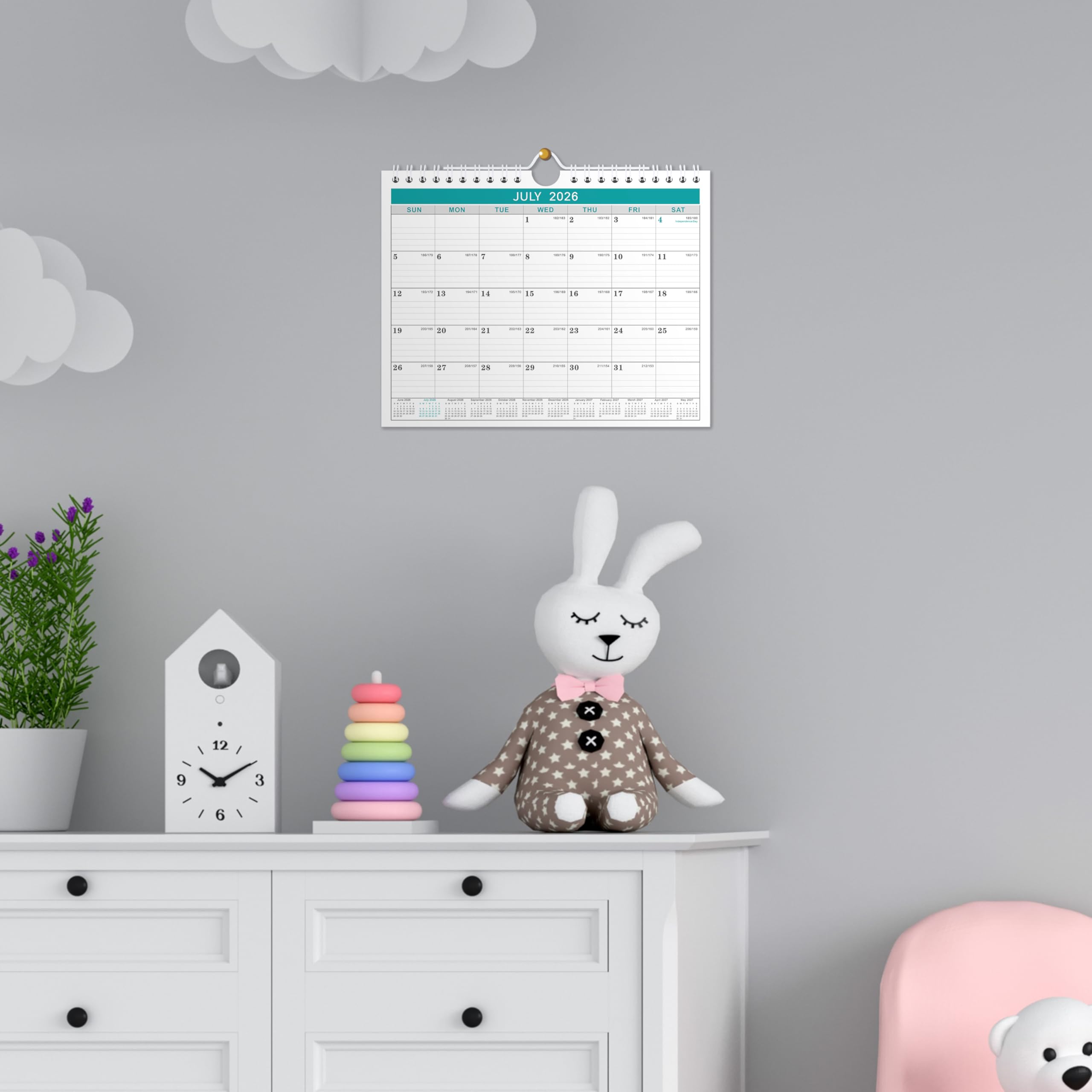 bound カレンダー Amazon.com: 2025 Wall Calendar Planner Hanging Spiral Bound