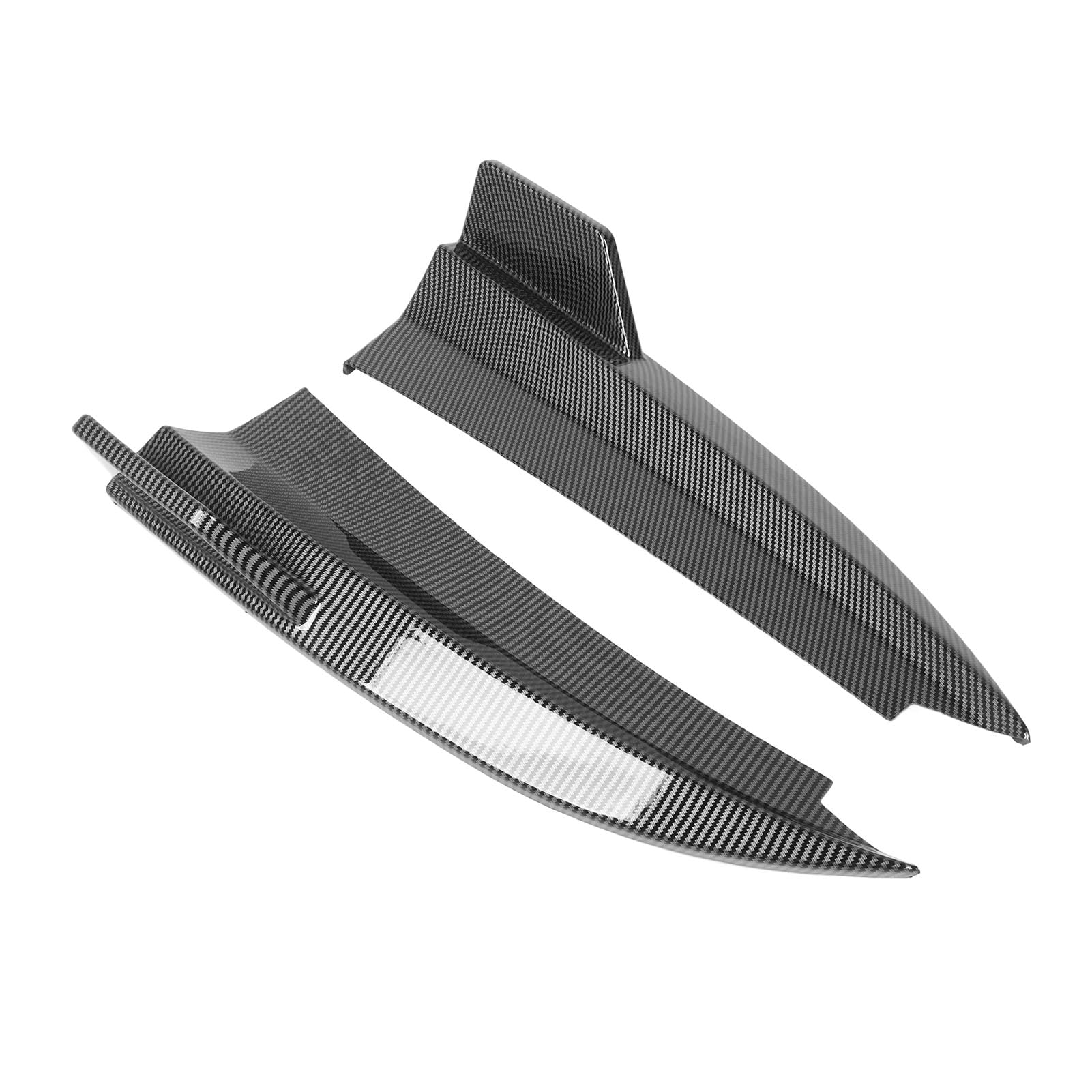 Dyfuzor boczny tylnego zderzaka Lewy prawy Wysokiej jakości plastik ABS Silna ochrona Poprawiona stabilność Łatwa instalacja dla Benz C Class Coupe C205 AMG Line C43 C63 2015 2021 (Styl włókna
