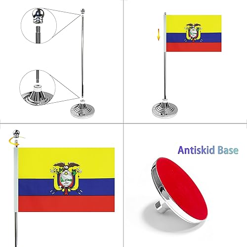 Miniatura 55 de WXTWK Paquete de 2 banderas japonesas de escritorio, pequeñas banderas de mesa japonesas con base de soporte, decoración de celebración de eventos