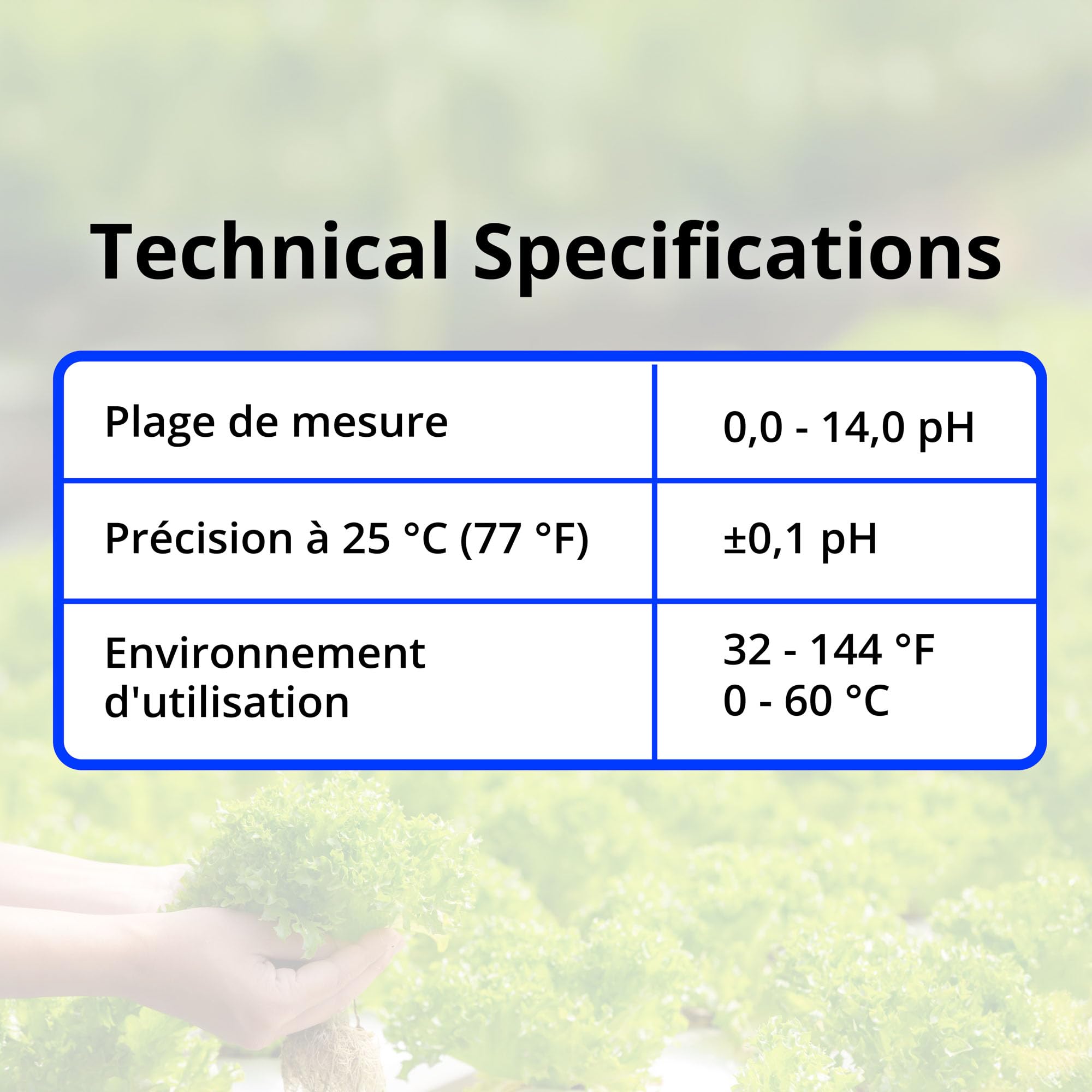 Bluelab PROBPH pH Probe - sonde de Remplacement avec connecteur BNC et capteur pour Votre Compteur numérique, Moniteur ou contrôleur ; mesurer Le pH dans Le système d'eau de Jardin hydroponique