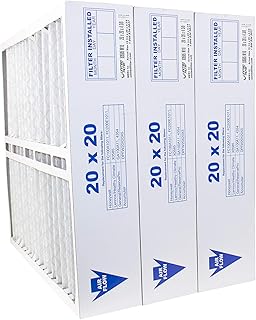 United Filter Compatible Lennox X0585 20x20x5 MERV 10 Furnace Air Filters (Case of 3) - Removes Pollen, Mould, Bacteia & Smoke - Made in Canada