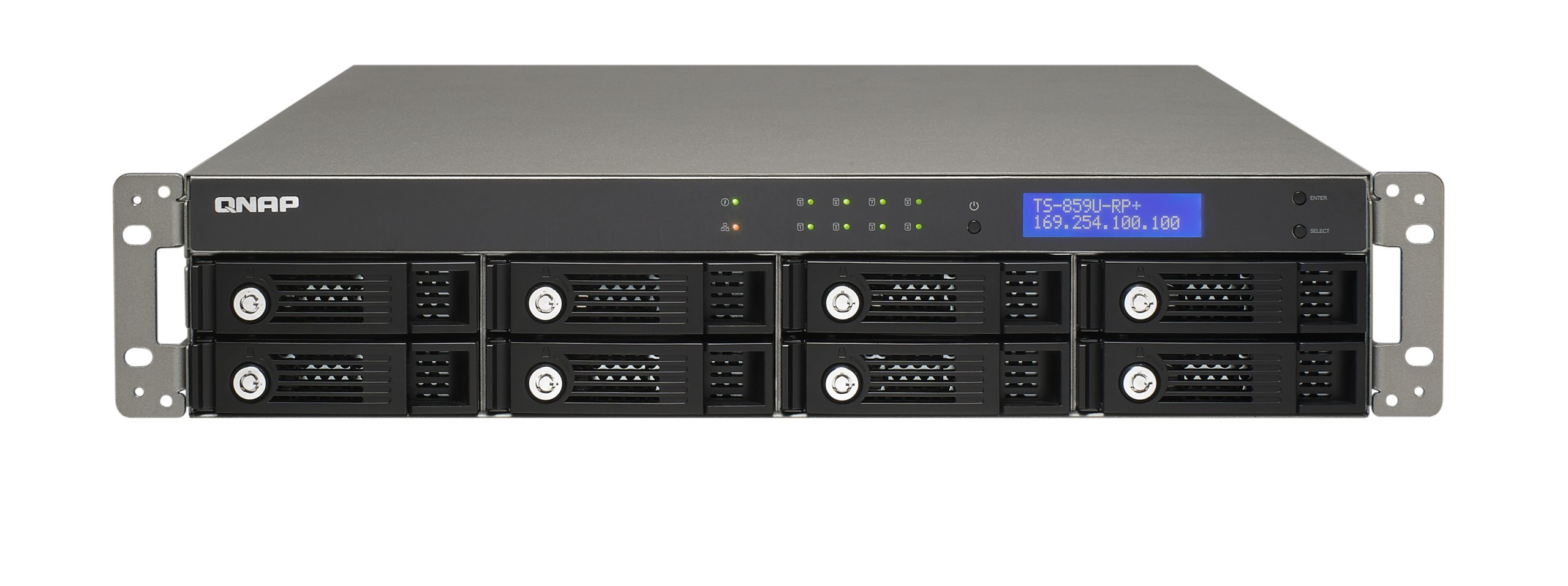 QNAP TS-859U-RP+ Boîtier disque dur réseau NAS SATAI/II Noir