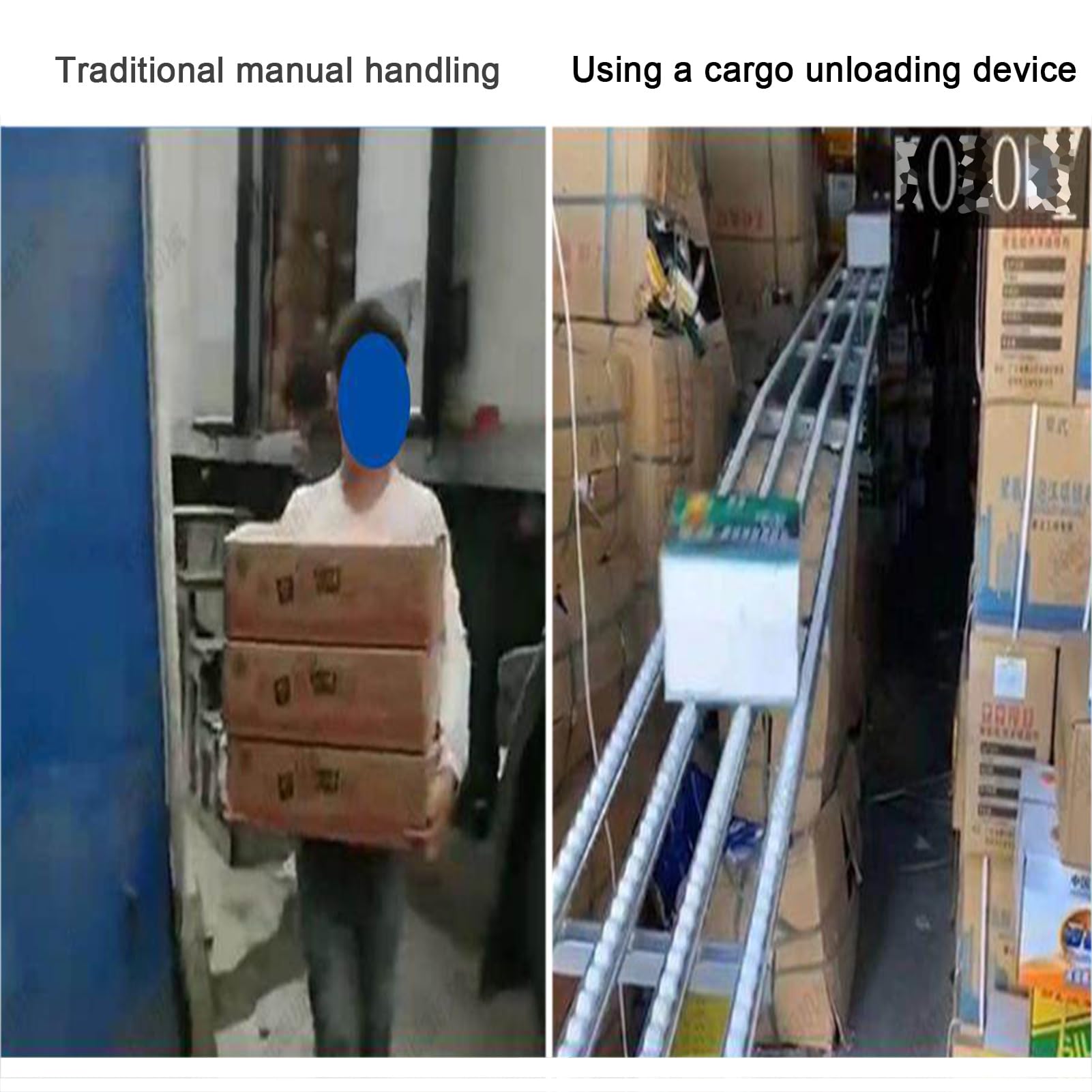 Transportador ligero con polea de patinaje de plástico ABS, riel transportador de bastidor empalmable, sistema de descarga de estante de acero inoxidable para almacenes fábricas