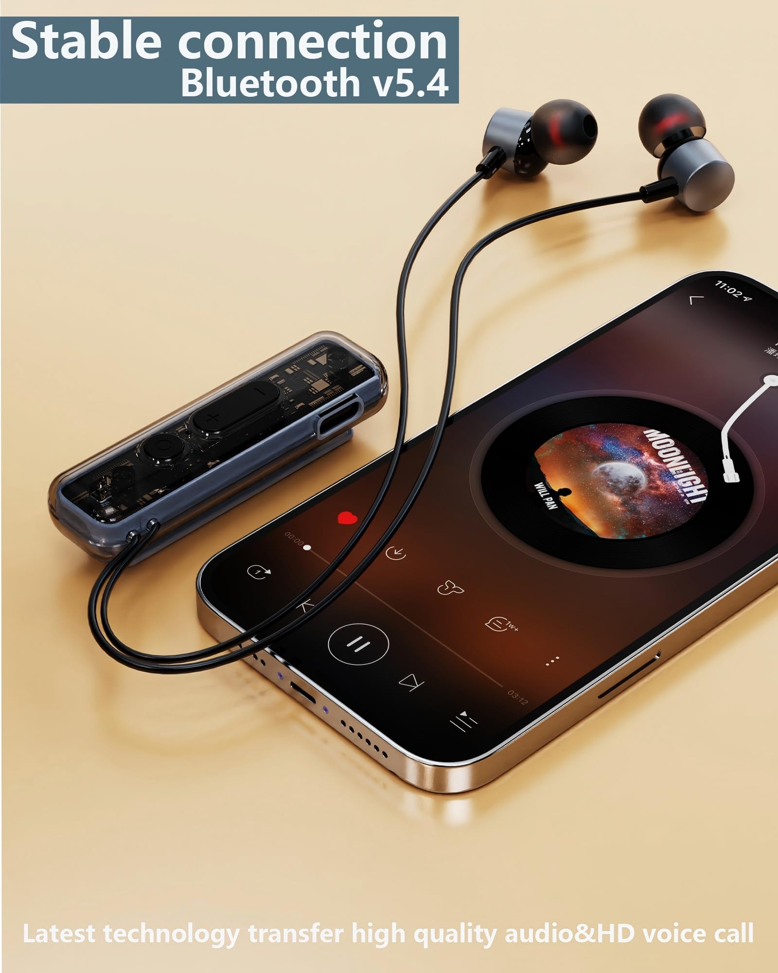 Amazon.com: ZXQ Magnetic Lapel-Clip Neckband Bluetooth Headphones