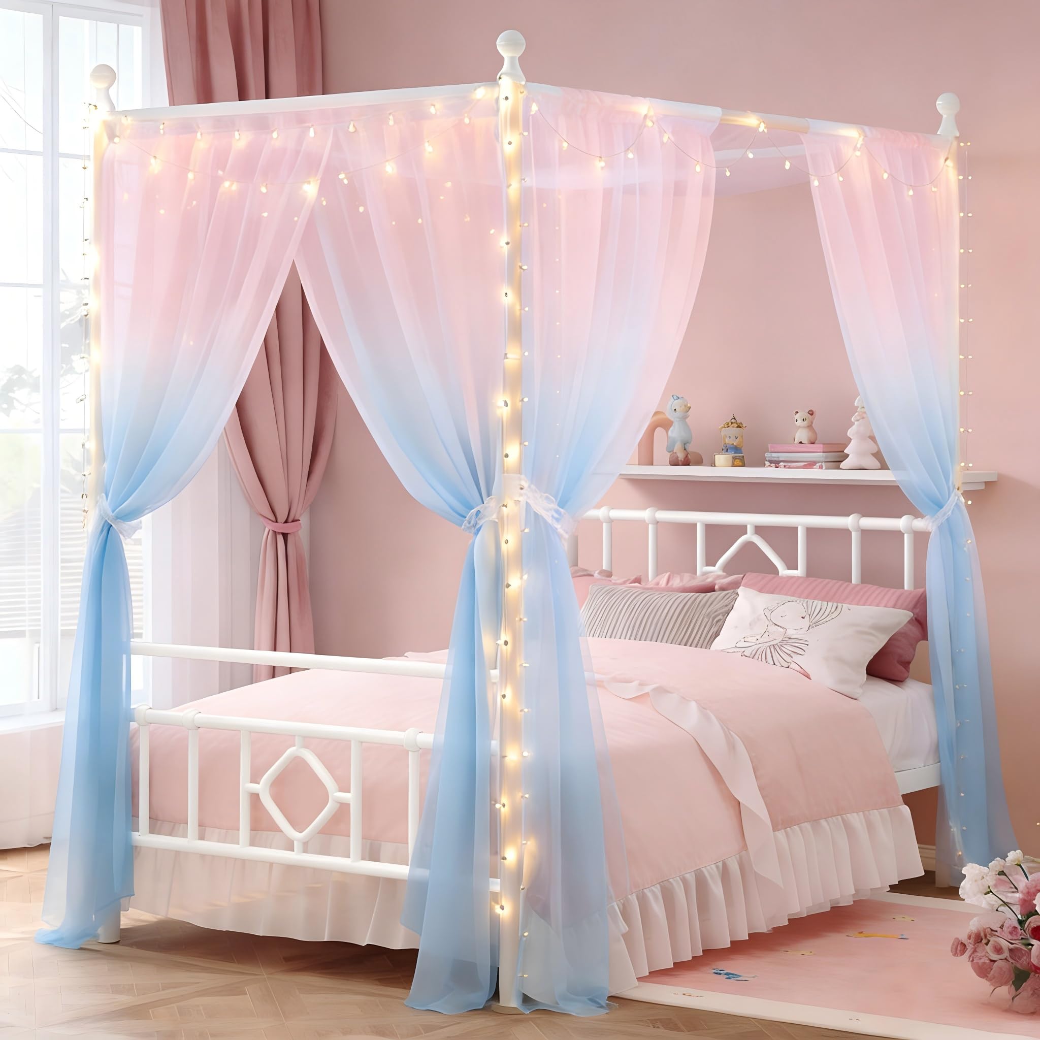 Homkdom Twin Storage Canopy