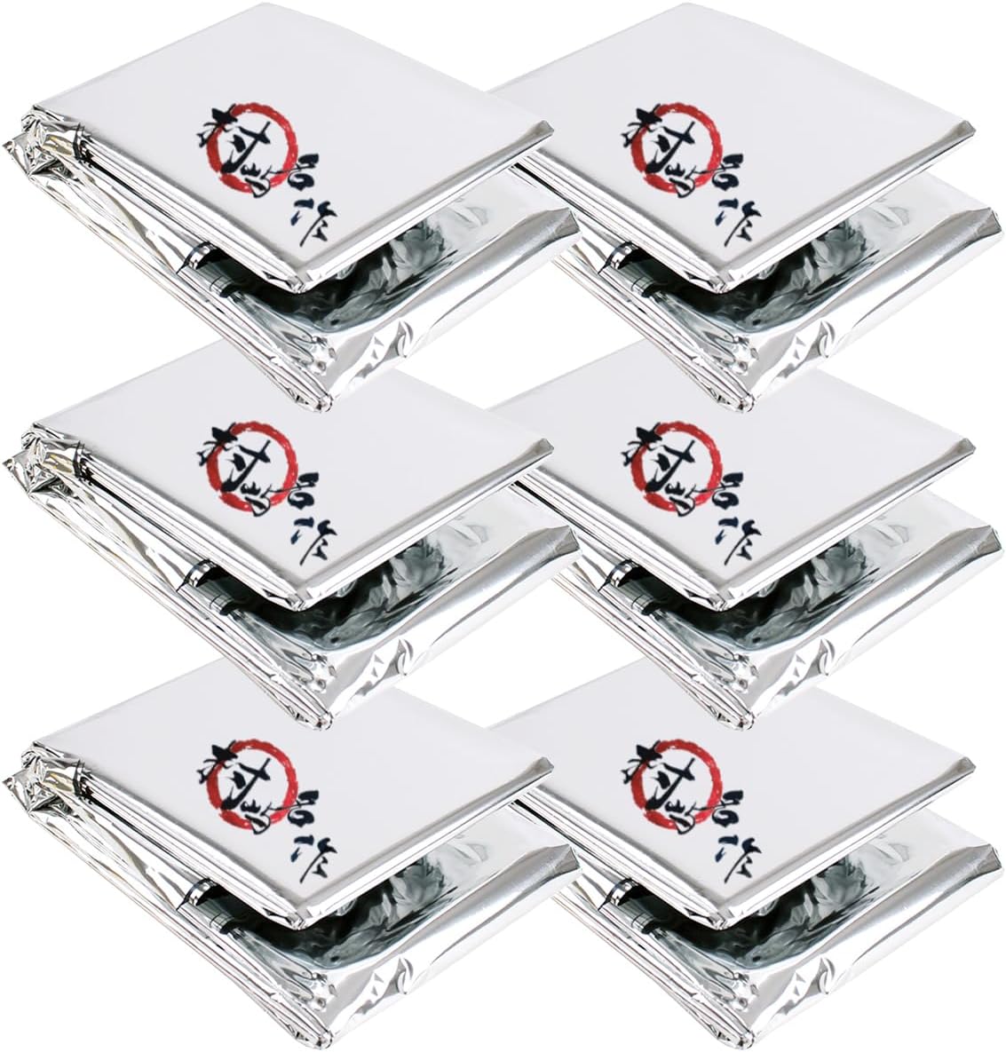 Paquete de 6 películas grandes de Mylar reflectantes plateadas, 51 x 82 pulgadas, alta reflectancia, mantiene el calor, aumenta eficazmente el