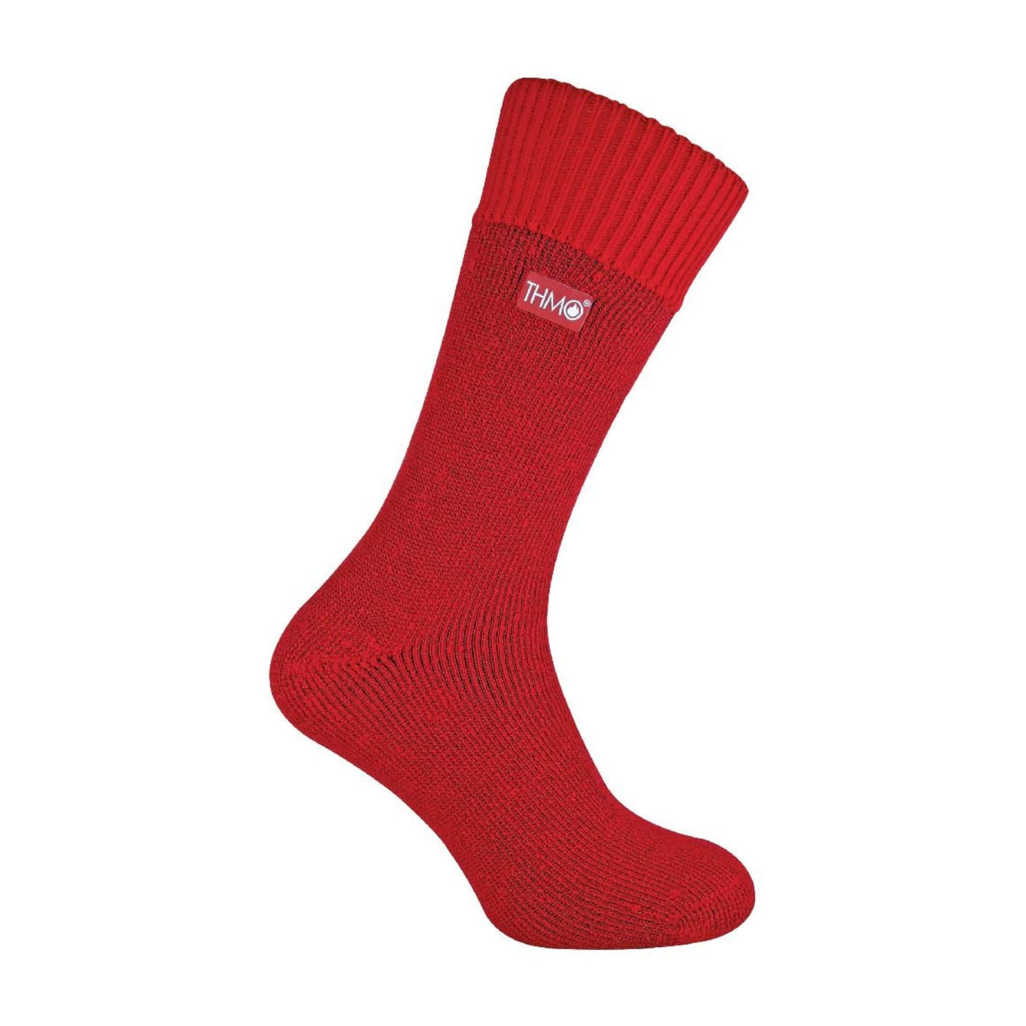 THMO Men's Thermal Socks - Burgundy - Size 6-11