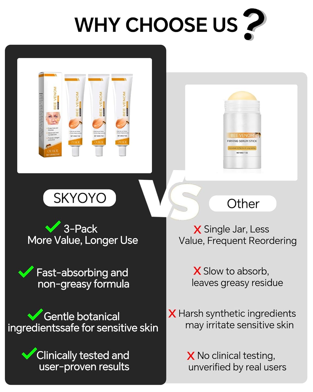 BotoxCream – BotoxBee Venom Wrinkle Removal Cream Anti-Aging, Firming, Lifting, and Moisturizing Skin Cream for All Skin Types – Recovery and Anti-Wrinkle Care (Bee) - Image 5