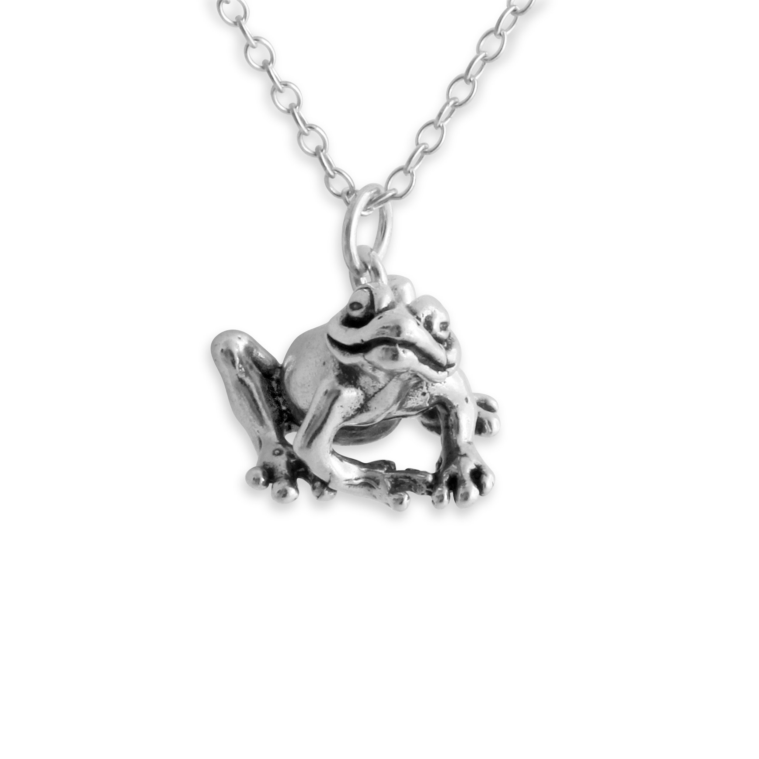 AZAGGI 925 Sterling Silver Frog Pendant