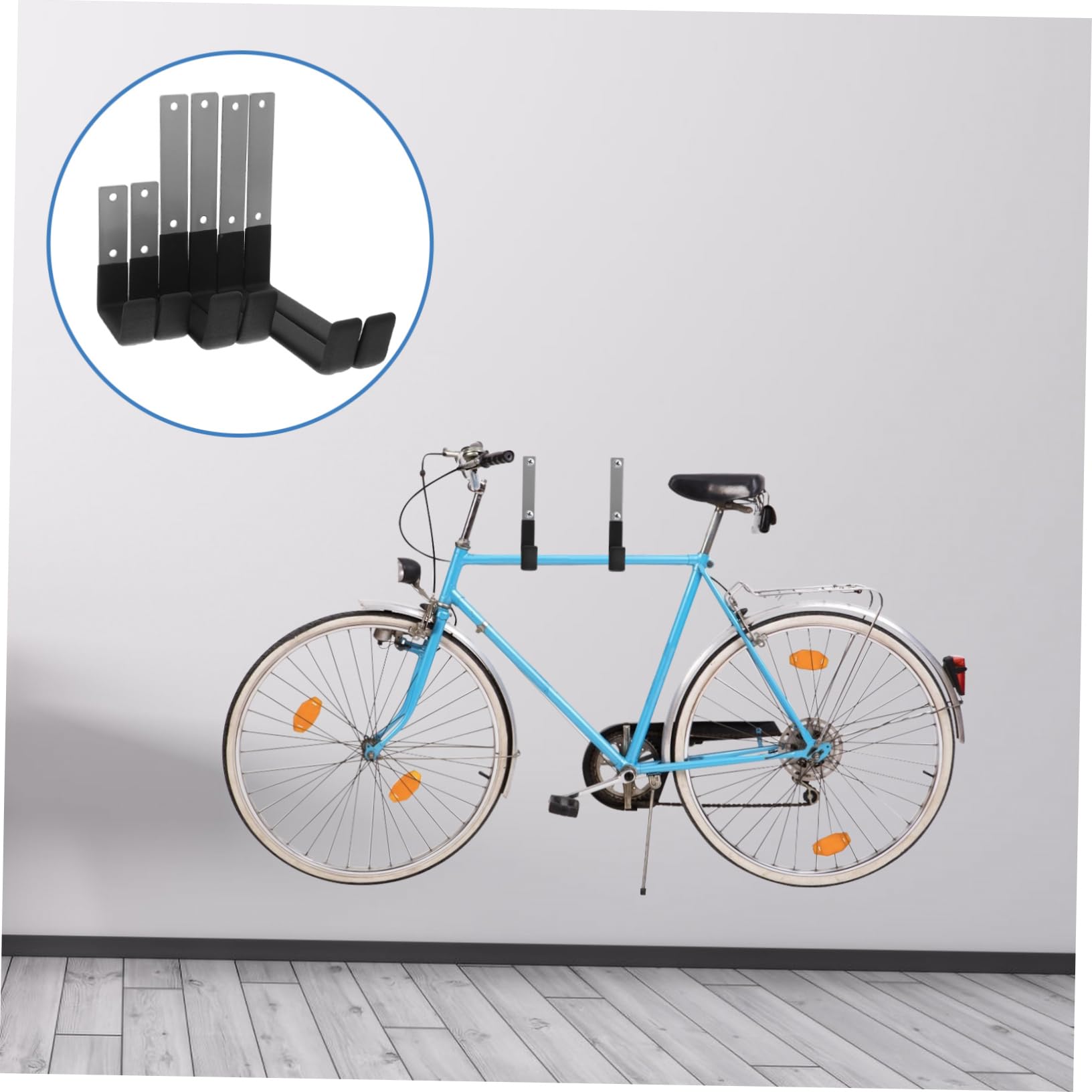 Operitacx 6 pezzi Ganci da Muro per Garage Set Ganci Resistenti per Riporre Biciclette e Facili da Installare e Slip per Organizzazione Versatile e