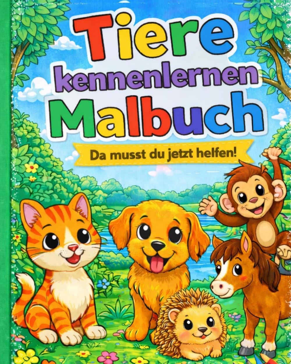 Tierische Entdeckungsreise - Malbuch zum Kennenlernen der Tierwelt: Fröhliche Ausmalbilder rund um die Tierwelt - Kreativer Malspaß für kleine und große Entdecker