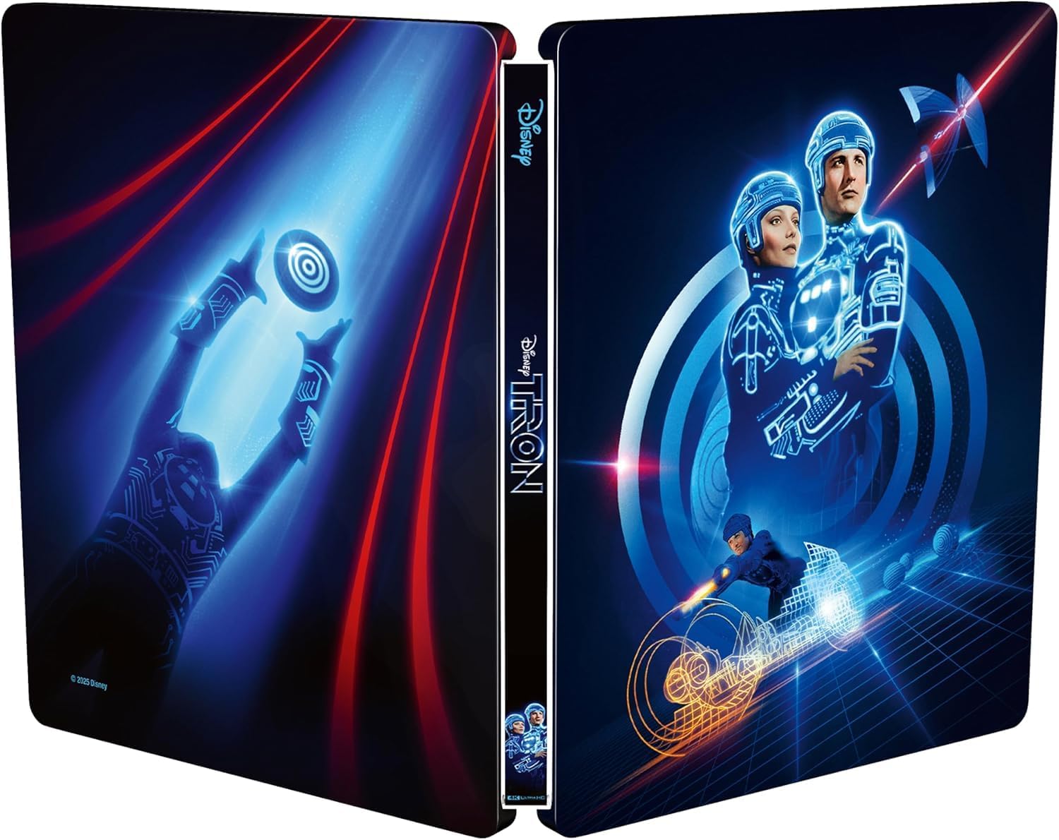 Tron (1982) Limited Edition Steelbook 4K Ultra HD + Blu-ray Region Free Jeff Bridges, Bruce Boxleitner