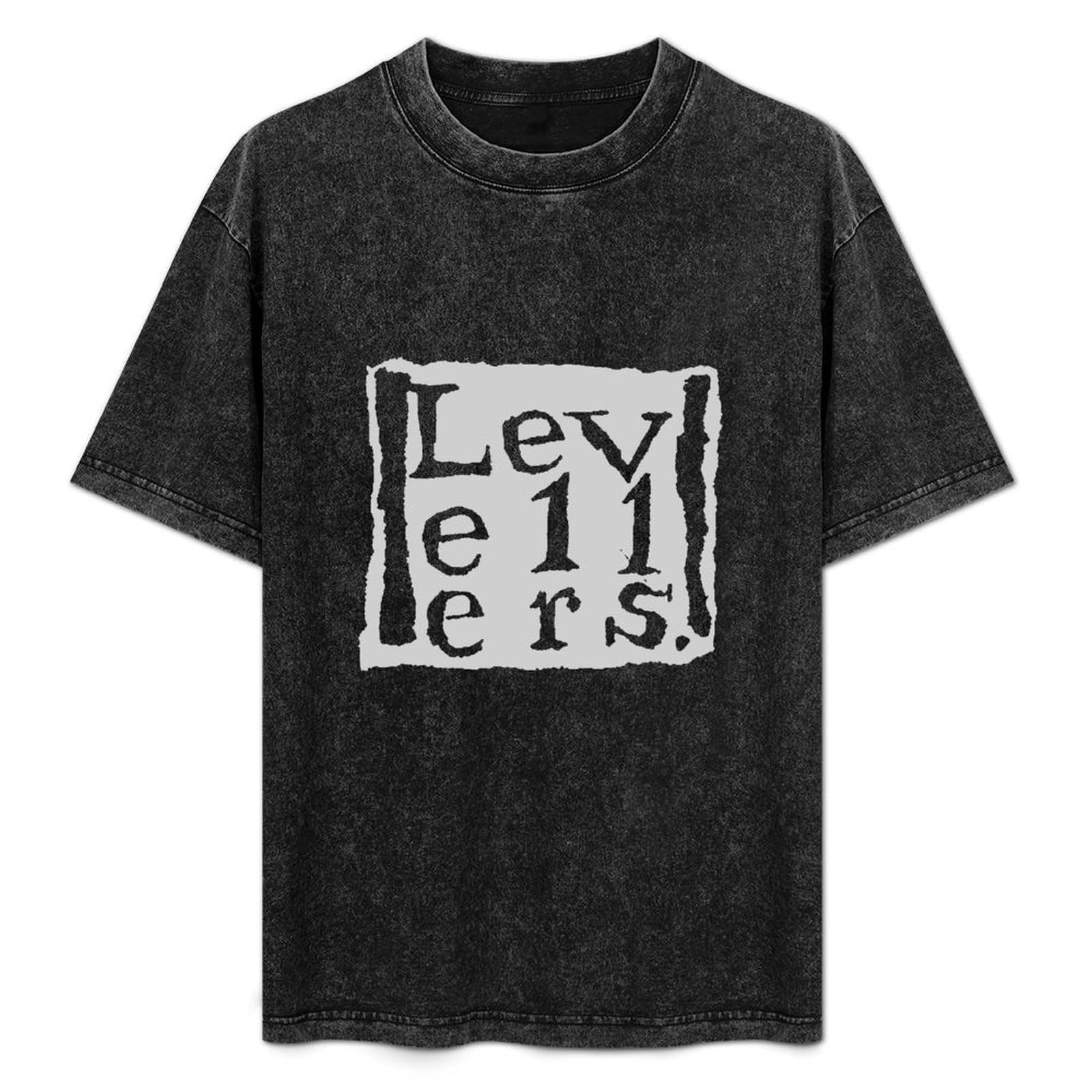 Qianximihoutao Unisex Black The Levellers Mens T-Shirt Graphic Tee Shirt M