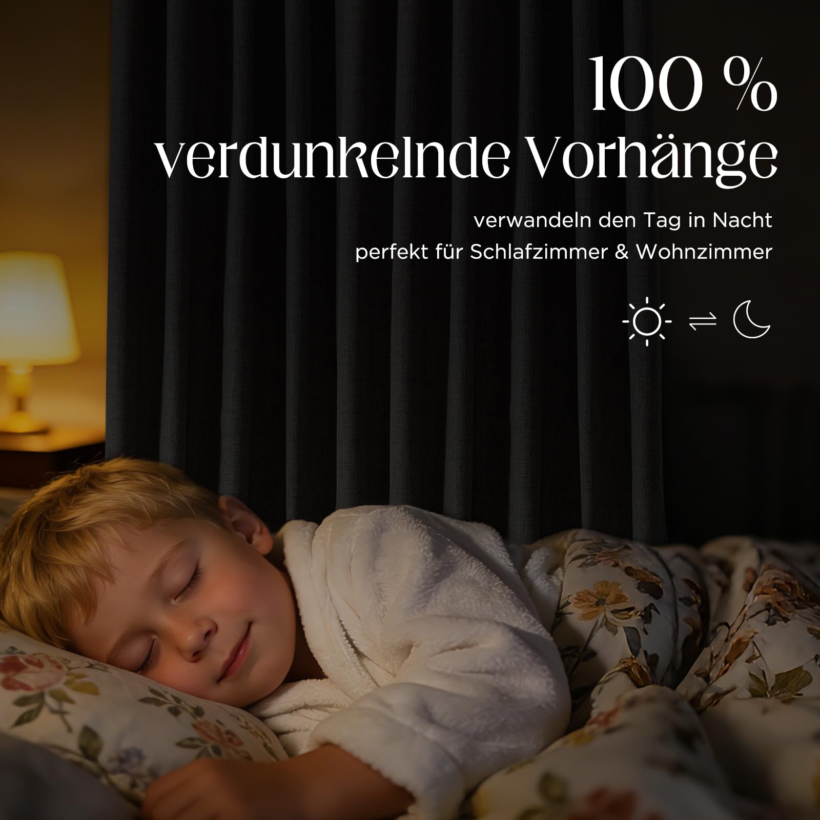CUCRAF Verdunklungsvorhänge mit Kräuselband, 100% Blickdicht Gardinen H245 x B140 cm 2er Set Leinenoptik für Wohnzimmer Schlafzimmer Kinderzimmer Schienensystem