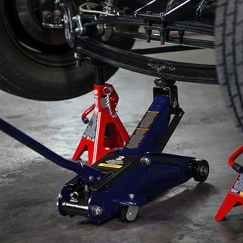 Miniatura 5 de BIG RED AT82012U Torin - Gato hidráulico para carretilla de serviciopiso con funda de almacenamiento para moldeo por soplado, capacidad de 2
