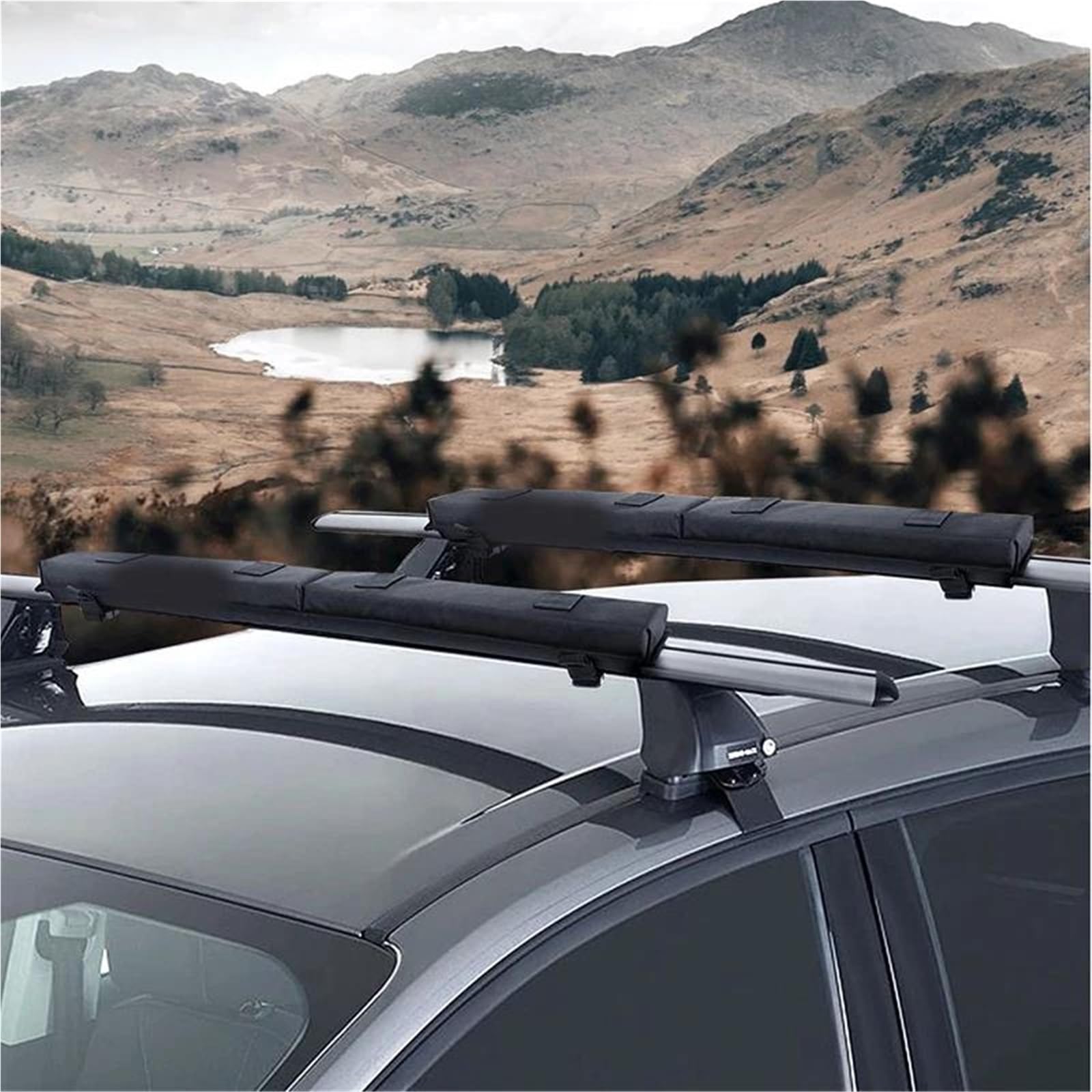 Dachträger Autodach-Gepäckträger Weiche Polster Für Kajak/SUPs/Paddleboard/Kanu/Snowboard/Windsurfen Autodachbalken Surfbrett-Racks Zubehör Dachgepäckträger