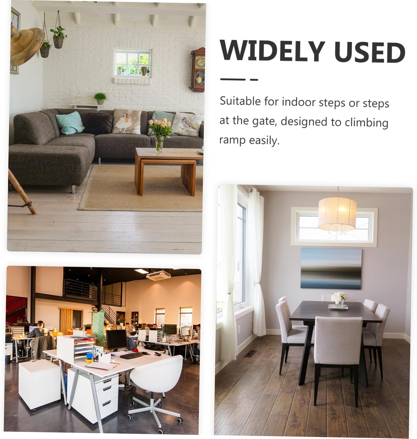 Home Threshold Ramp Robot Vacuum Accessory Rubber Sweepers Anti-Slip 50x13.5x5cm