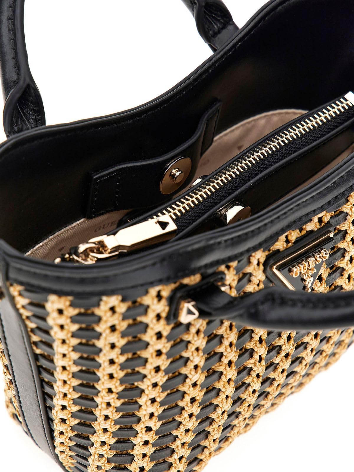 Guess Atalia Mini Tote Natural/Black