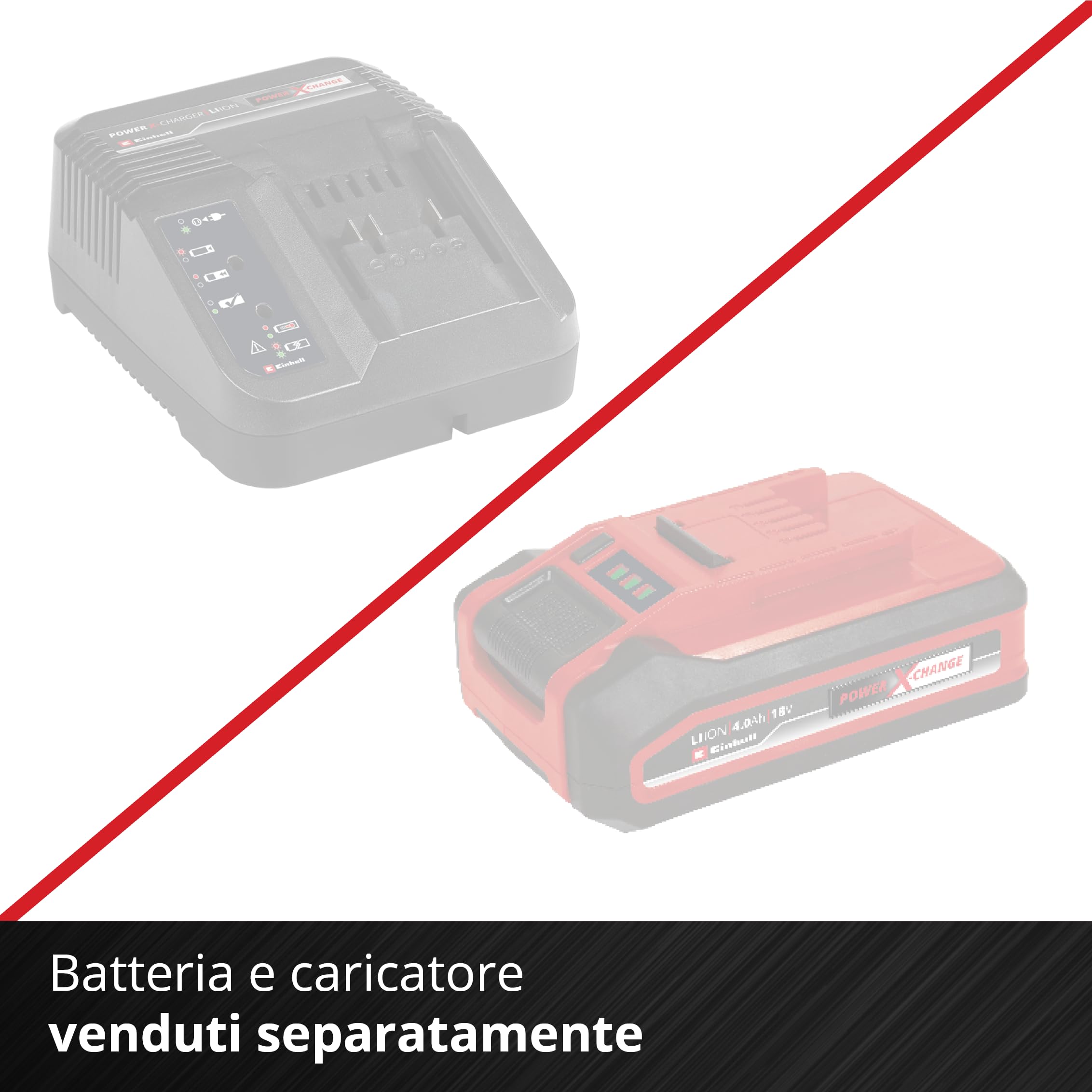 Einhell Smerigliatrice angolare a batteria TE-AG 18/115 Li-Solo Power X-Change (18 V, 115 mm diametro disco, 28 mm profondità taglio, soft start, senza disco, senza batteria)