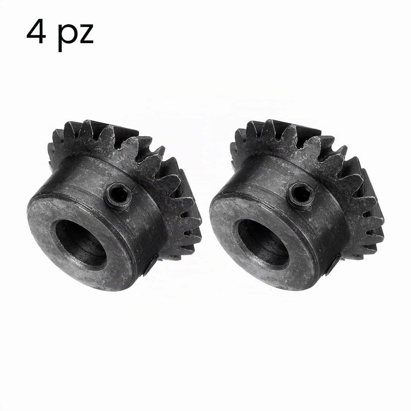 QUARKZMAN 4pz Ingranaggio 1.5 Modulo 1:1 Riduzione Grado 20t 10mm Foro Dia Ingranaggio Ottone 90 Gradi Sterzo Ingranaggio per Hardware Rotazione Meccanica