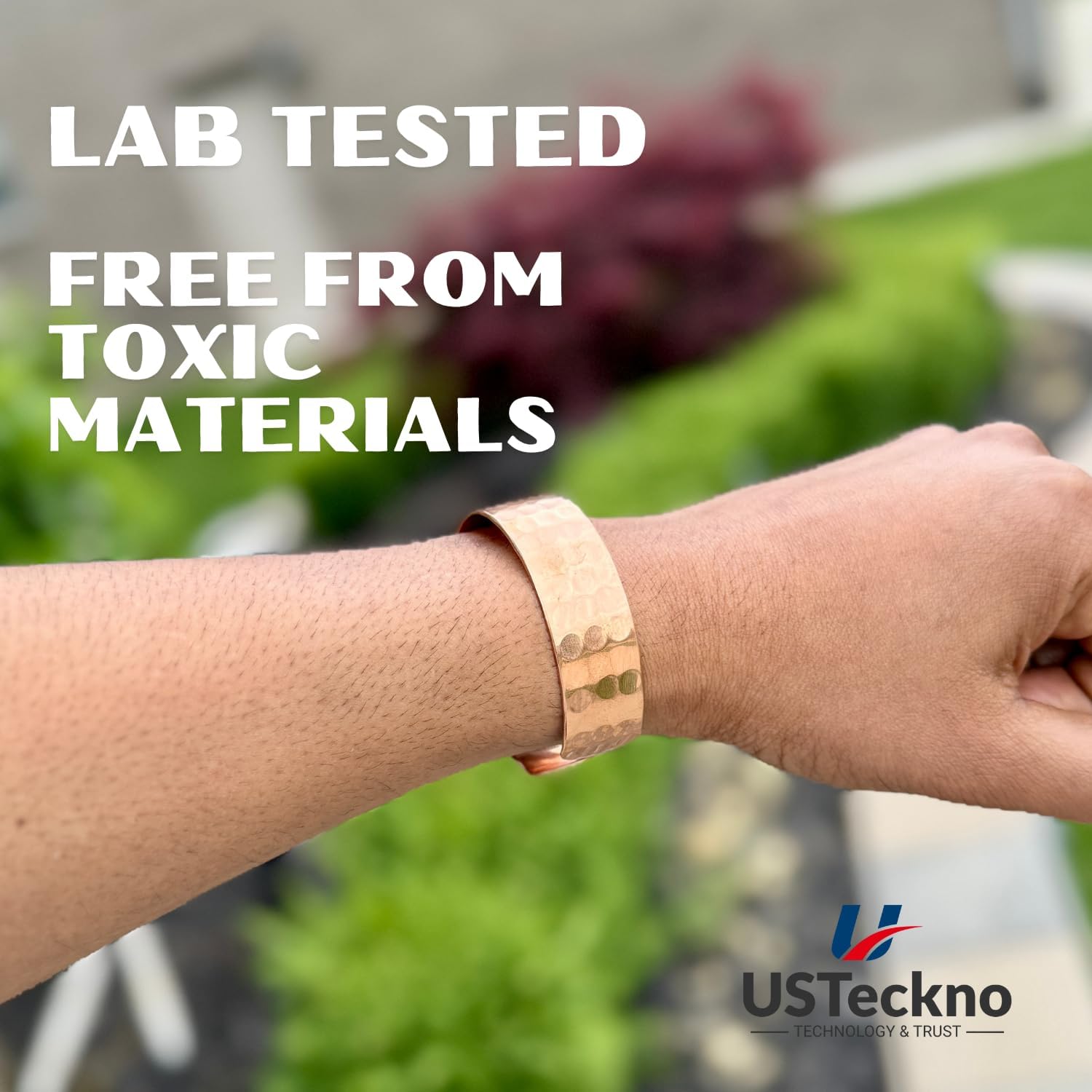 Hand Forged 100% Pure Copper Bracelet. Made with Solid High Gauge Copper and Health benefits. Enhance your well-being in style - Image 5