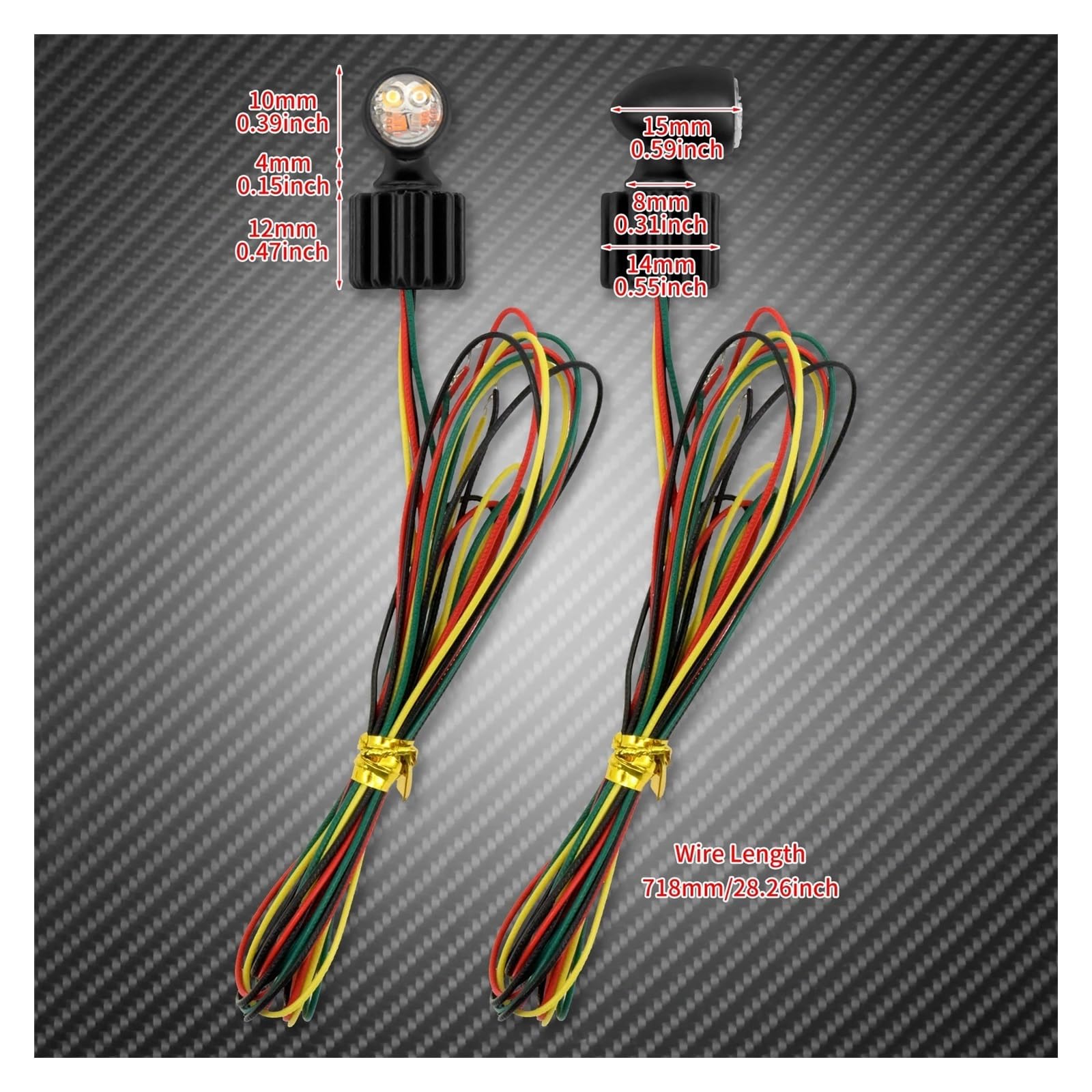 Indicatore di direzione Mini luce freno a LED anteriore posteriore luce marcia nera/cromata universale per Har&ley Touring Softail Sportster Lampeggianti