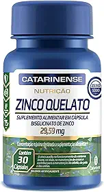 Catarinense Zinco Quelato Cat Nutrição 30 Cps
