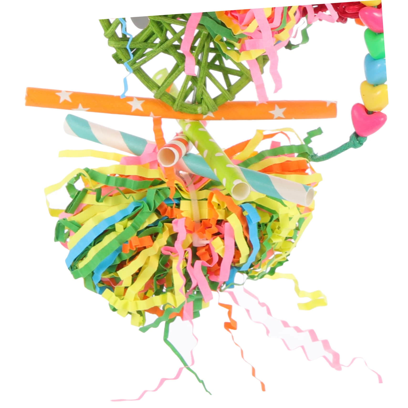 POPETPOP 20pièces Jouet à Mâcher pour Oiseaux Accessoires De Cage pour Perroquets Jouet Amusant Et Naturel pour Inséparables Et Calopsittes Couleurs Aléatoires