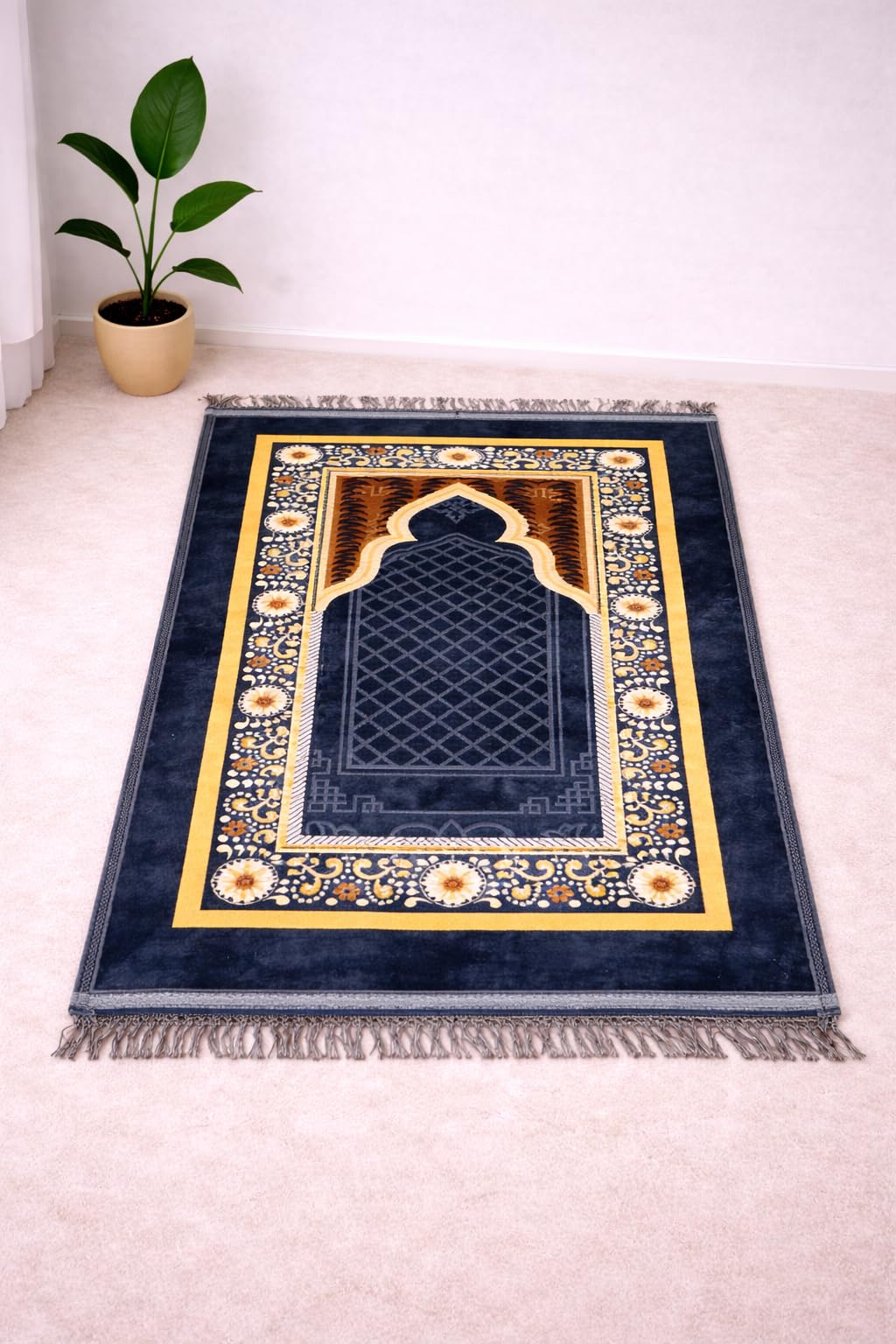 Janamaz Prayer Mat - Turkey Velvet, Aasan Comfort -15
