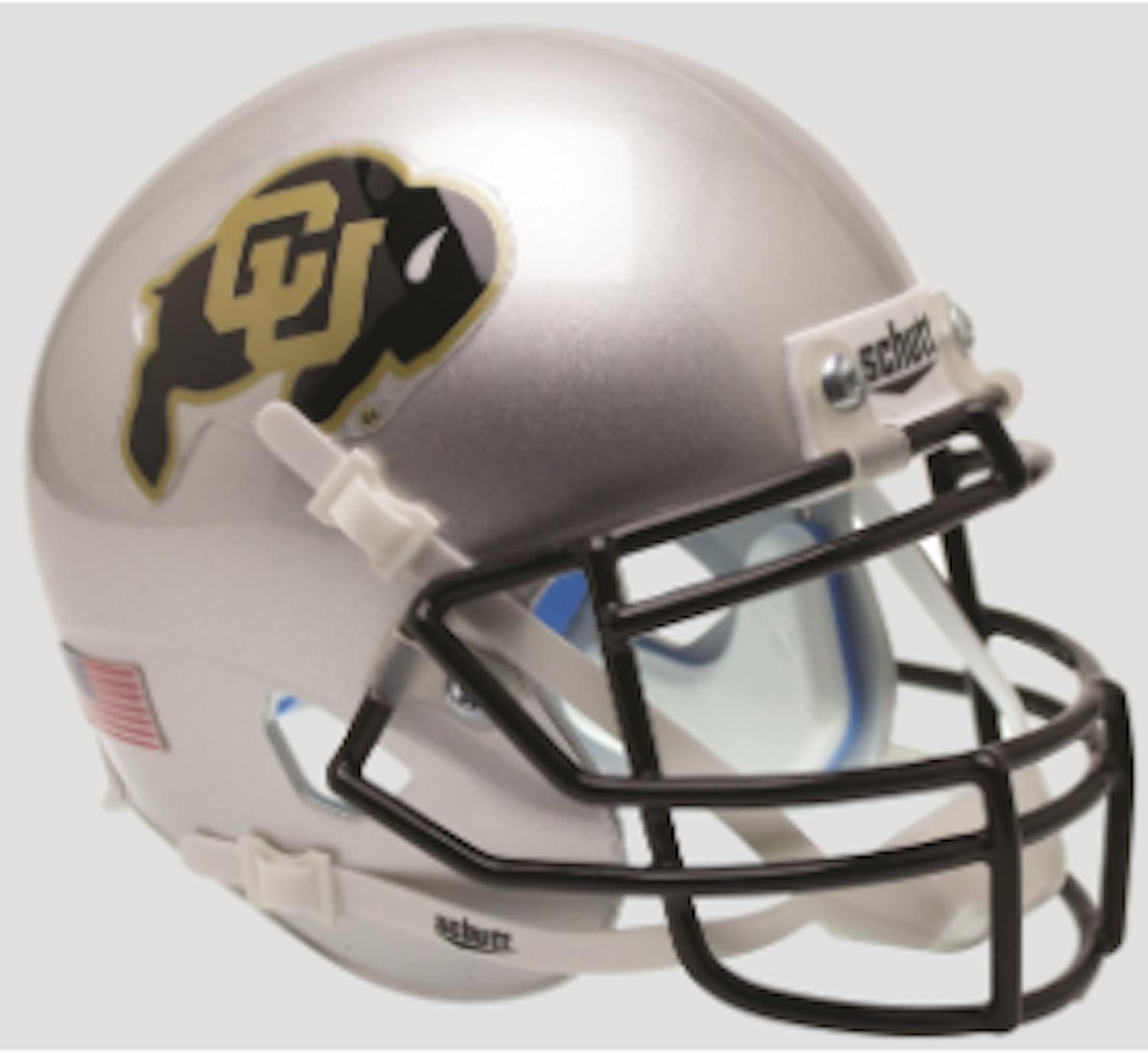 Schutt NCAA Colorado Buffaloes Mini Authentic XP Football Helmet, Horn Silver Alt. 5 : Everything Else