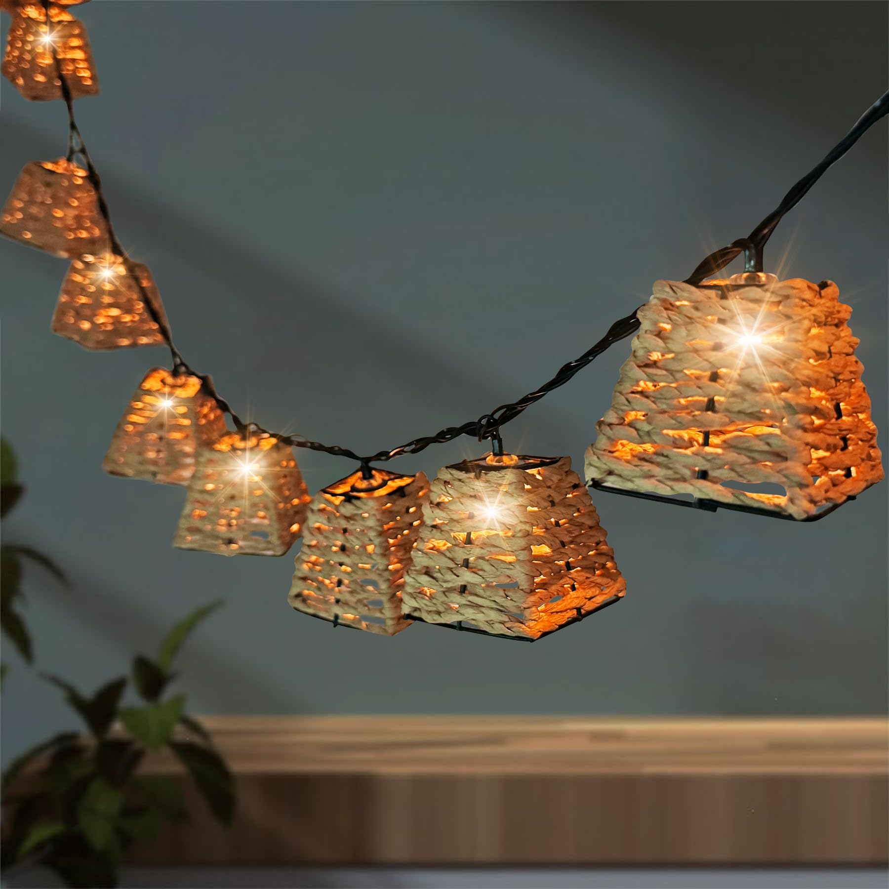 Guirlande Lumineuse Solaire, 60 Boules De Verre LED, 8 Modes, Guirlande Lumineuse Solaire 11M Lumiere Blanche Adaptee A Terrasse Du Jardin 94153188