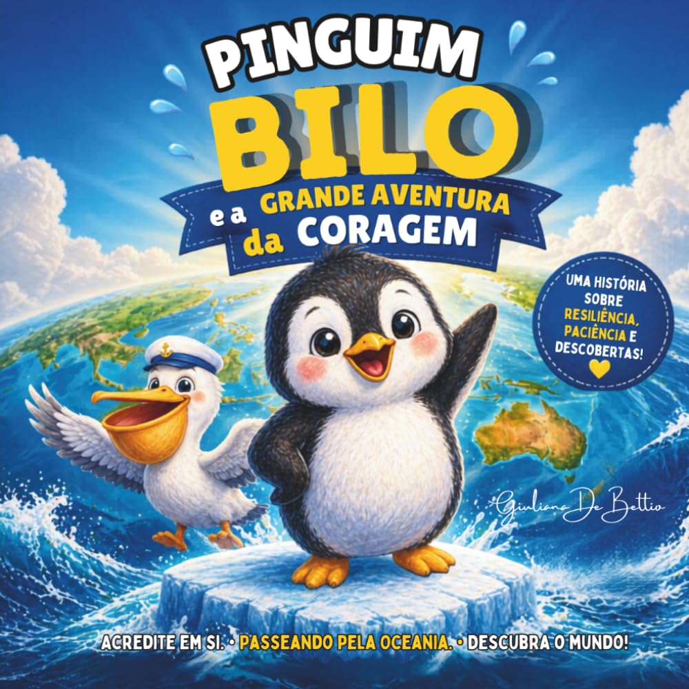 Pinguim Bilo e a Grande Aventura da Coragem: Uma História sobre Resiliência, Paciência e Descobertas