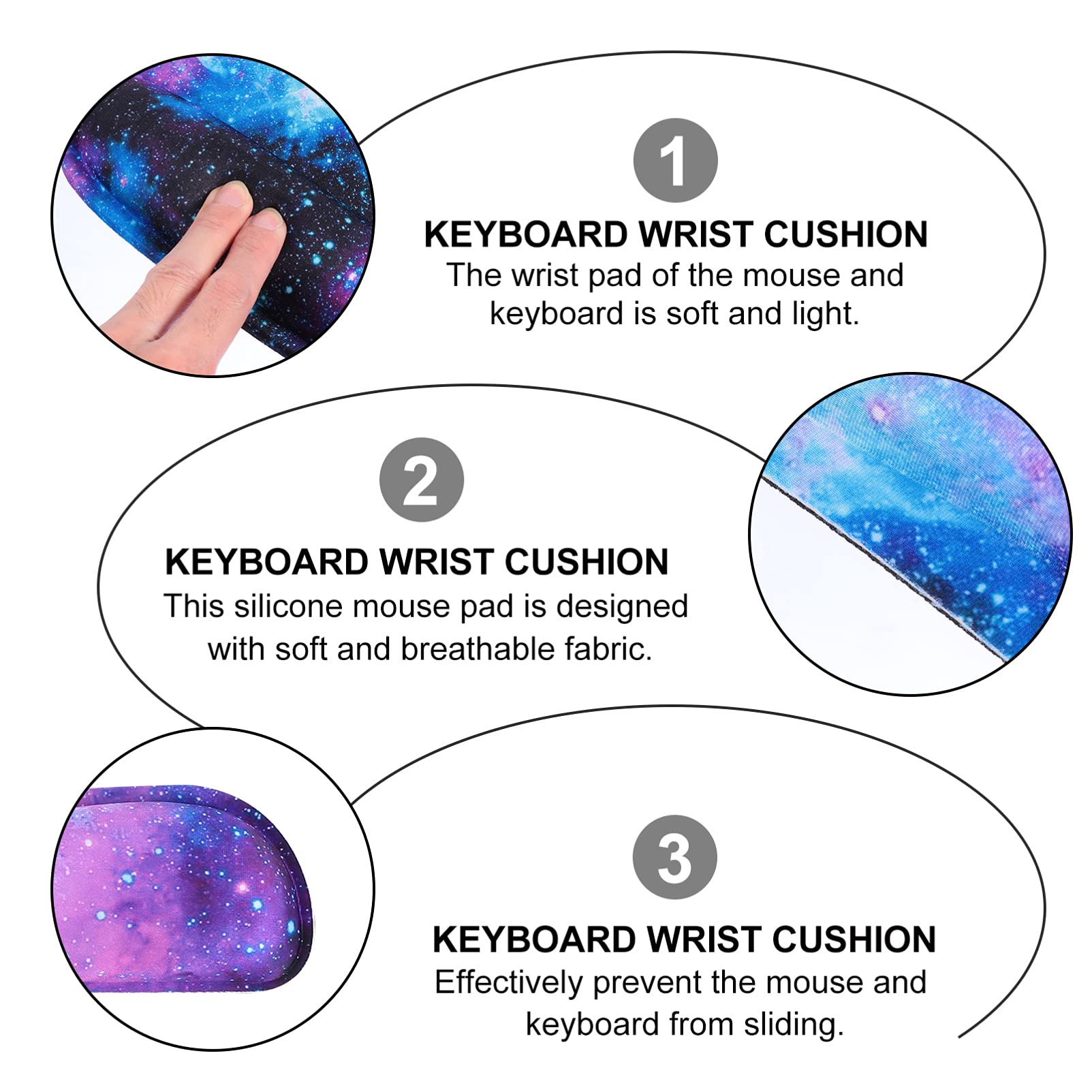 Mauspad Mit Handgelenkauflage Rutschfestes Ergonomisches Design Für Bequemen Gebrauch Am Schreibtisch