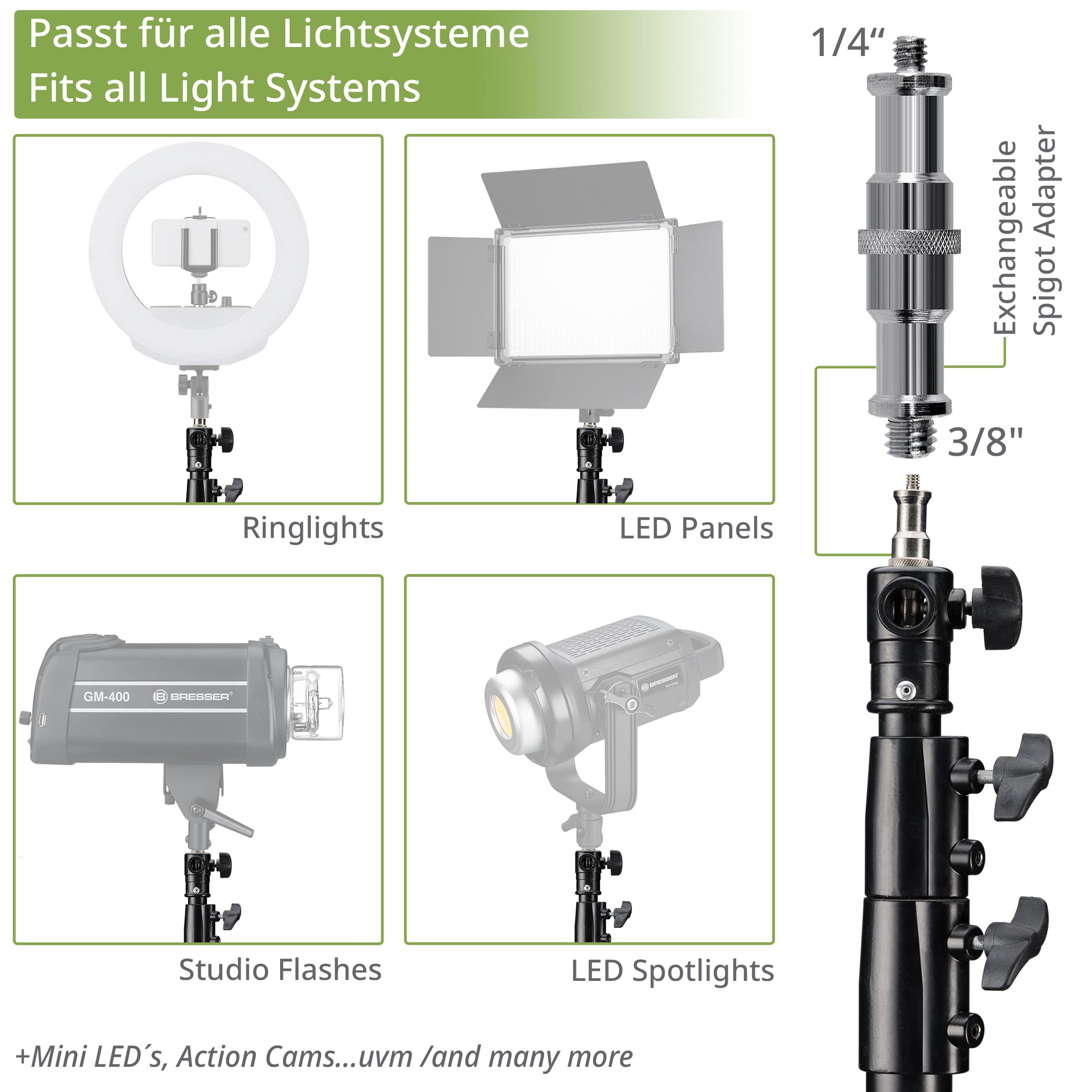 Sirui Heavy Duty Lampstatief DJ280 100-280 cm
