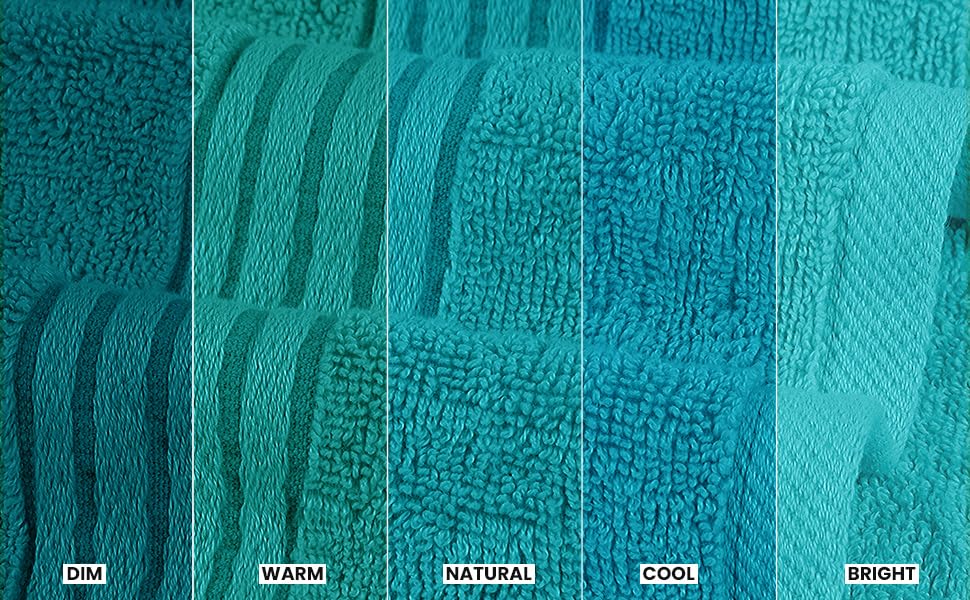 Image of Utopia Towels 6 Piece Premium Hand Towels Set, (16 x 28 inches) 100% Ring Spun Cotton, Lightweight and Highly Absorbent Towels for Bathroom, Travel, Camp, Hotel, and Spa (Turquoise)