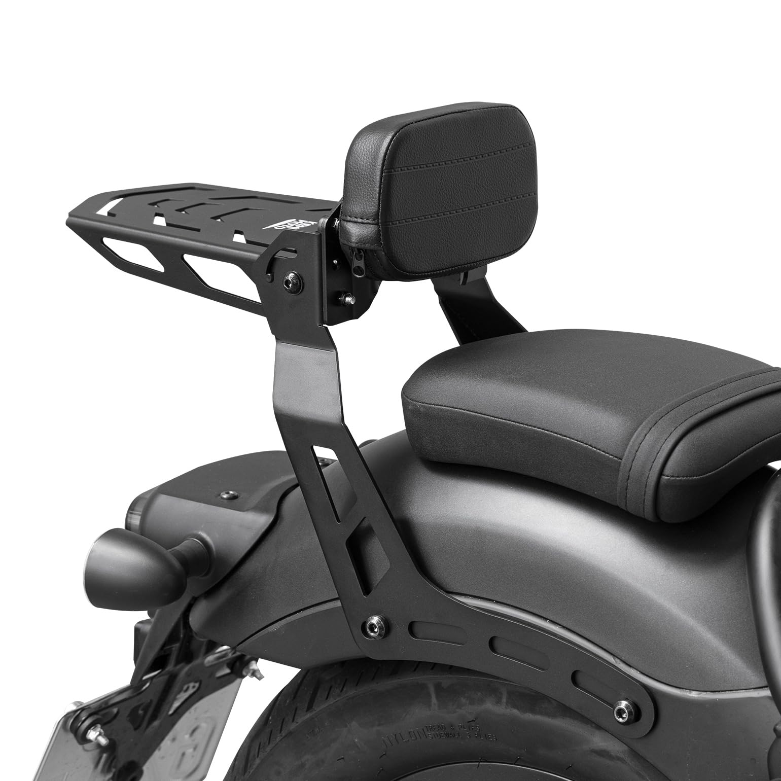 Amazon | KEMIMOTO バイク リアキャリア バックレスト付き レブル250 