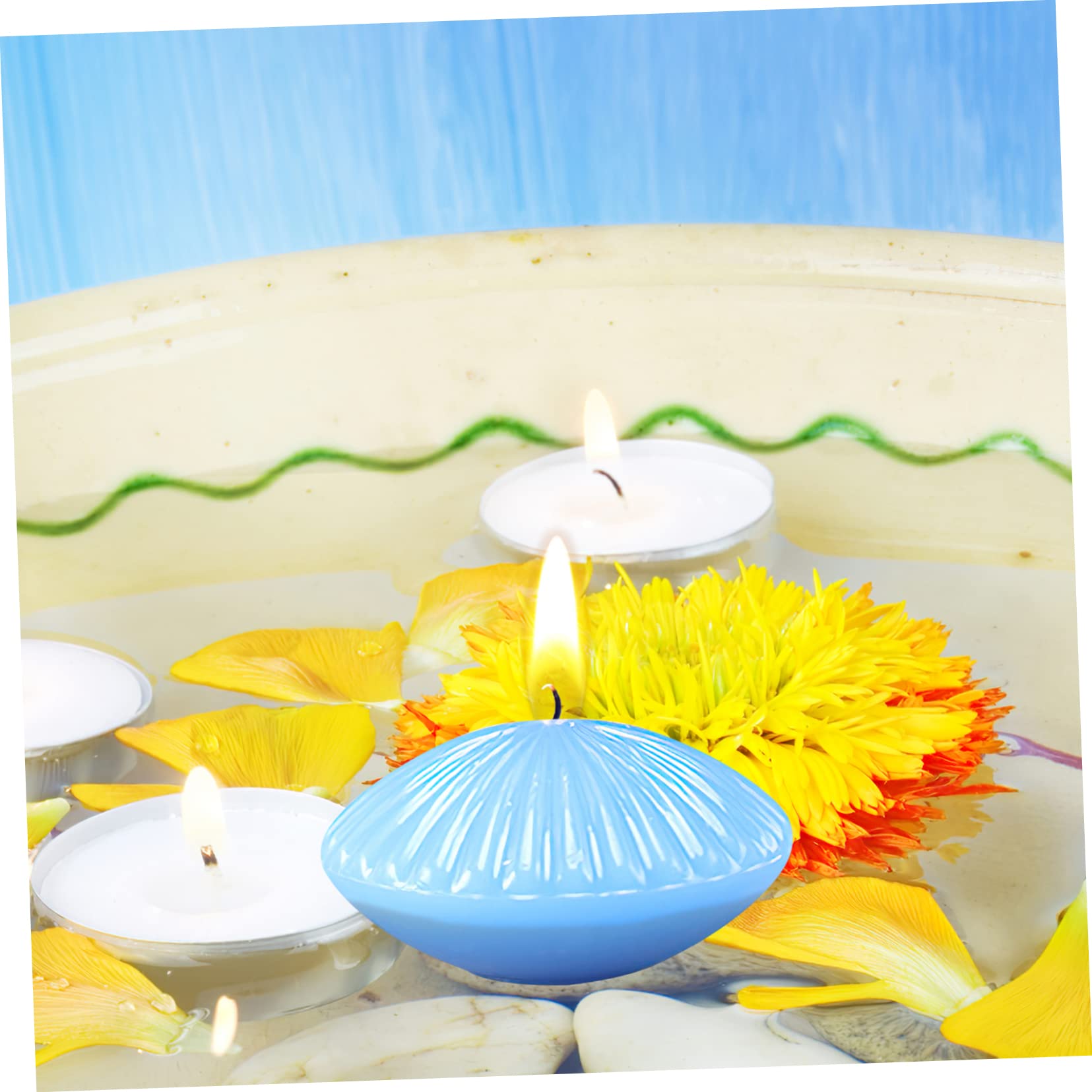 SEWACC 5stücke Floating Candle Mould Kerzenform Für Schwimmende Kerzen Für Hochzeiten Und Langlebigem Sicherem