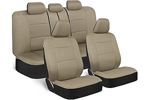 Tan Seat Covers for SUV: Full Set PolyPro Cover for Front & Rear Split Bench