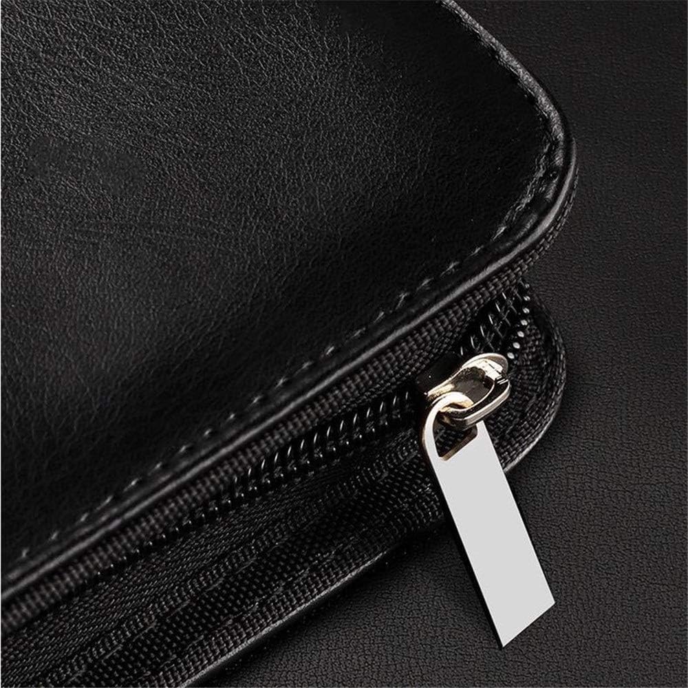 Teczka konferencyjna A4, skóra PU, organizer na dokumenty prawne i etui na wizytówki, schowek na artykuły pa i kieszenie na dokumenty do pracy biurowej, Bruin-338 x 250 mm